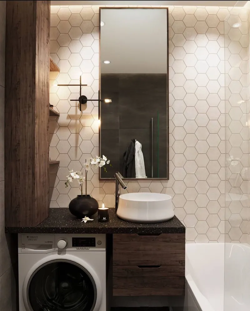 Квартира в графите и дереве — Фото 10